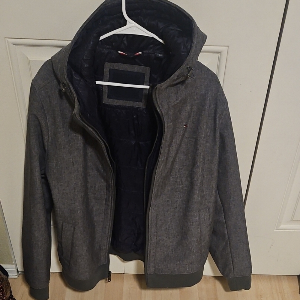 Tommy Hilfiger Men's Charcoal Puffer Jacket